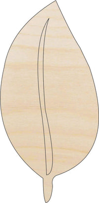 Leaf Wood Craft Shape - Laser Cut Baltic Birch Unfinished DIY Wood Art Supplies LEF14 - The Wood Shape Store