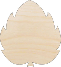 Leaf Wood Craft Shape - Laser Cut Baltic Birch Unfinished DIY Wood Art Supplies LEF19 - The Wood Shape Store