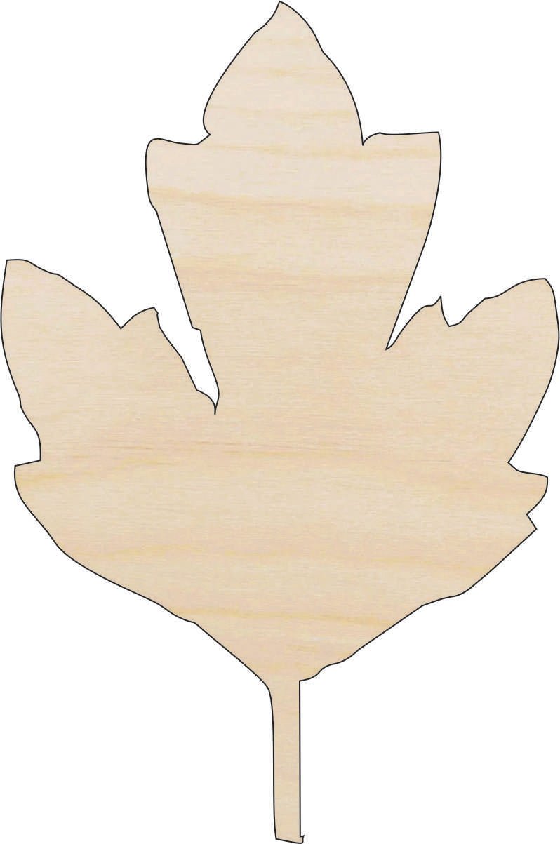 Leaf Wood Craft Shape - Laser Cut Baltic Birch Unfinished DIY Wood Art Supplies LEF21 - The Wood Shape Store