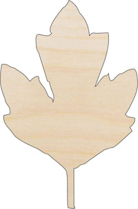 Leaf Wood Craft Shape - Laser Cut Baltic Birch Unfinished DIY Wood Art Supplies LEF21 - The Wood Shape Store