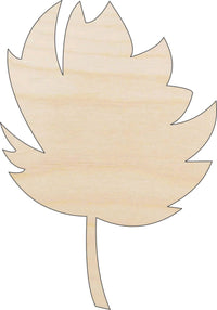 Leaf Wood Craft Shape - Laser Cut Baltic Birch Unfinished DIY Wood Art Supplies LEF24 - The Wood Shape Store