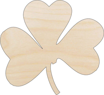 Leaf Clover - Laser Cut Out Unfinished Wood Craft Shape PAT2