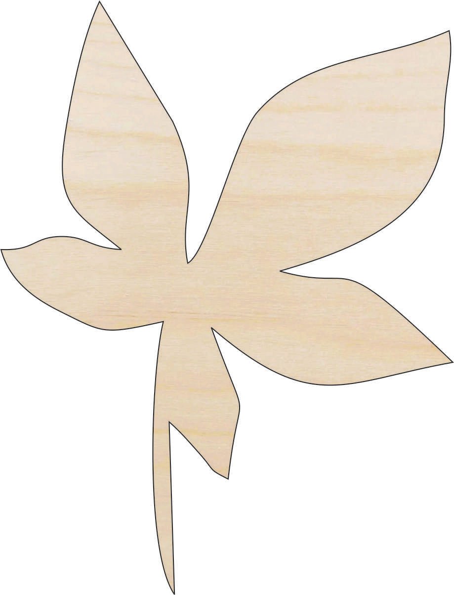 Leaf Wood Craft Shape - Laser Cut Baltic Birch Unfinished DIY Wood Art Supplies LEF27 - The Wood Shape Store