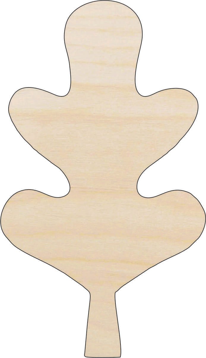 Leaf Wood Craft Shape - Laser Cut Baltic Birch Unfinished DIY Wood Art Supplies LEF29 - The Wood Shape Store