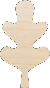 Leaf Wood Craft Shape - Laser Cut Baltic Birch Unfinished DIY Wood Art Supplies LEF29 - The Wood Shape Store
