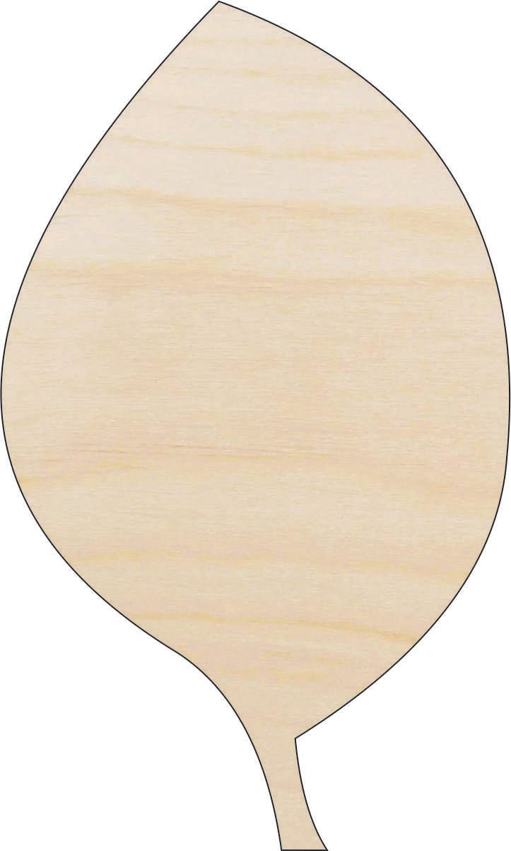 Leaf Wood Craft Shape - Laser Cut Baltic Birch Unfinished DIY Wood Art Supplies LEF31 - The Wood Shape Store