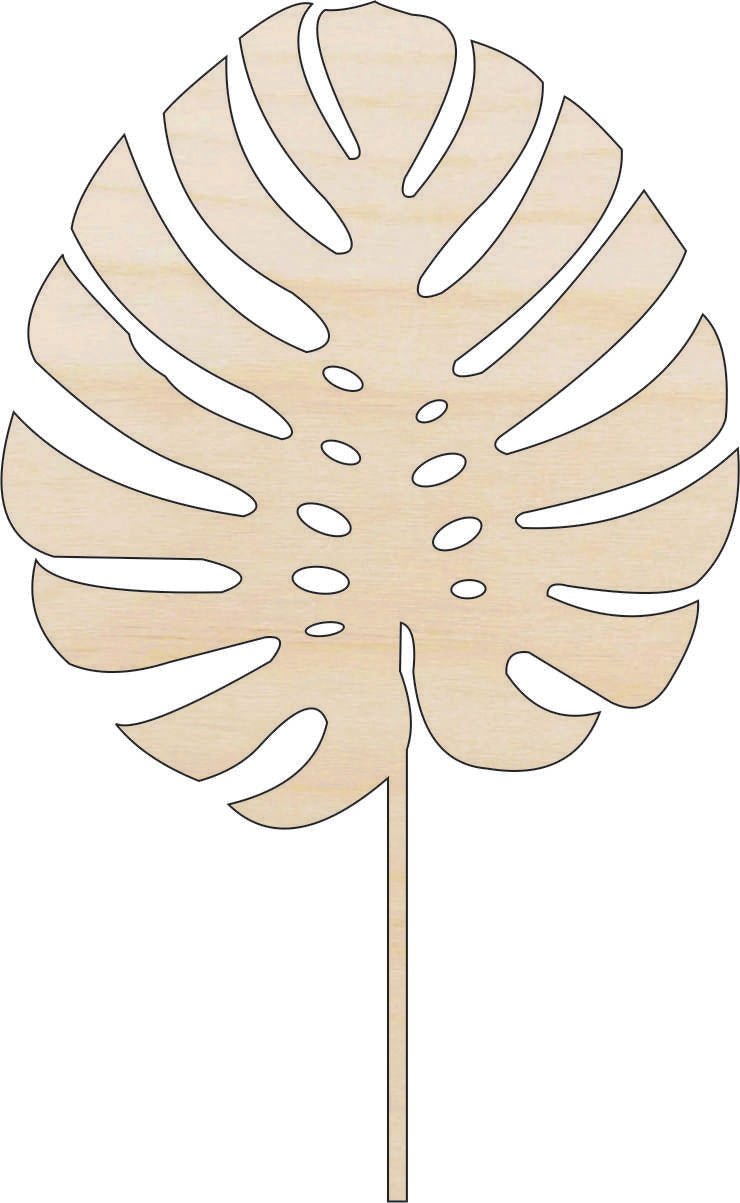 Leaf Wood Craft Shape - Laser Cut Baltic Birch Unfinished DIY Wood Art Supplies LEF36 - The Wood Shape Store