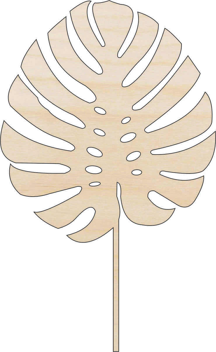 Leaf - Laser Cut Out Unfinished Wood Craft Shape LEF36