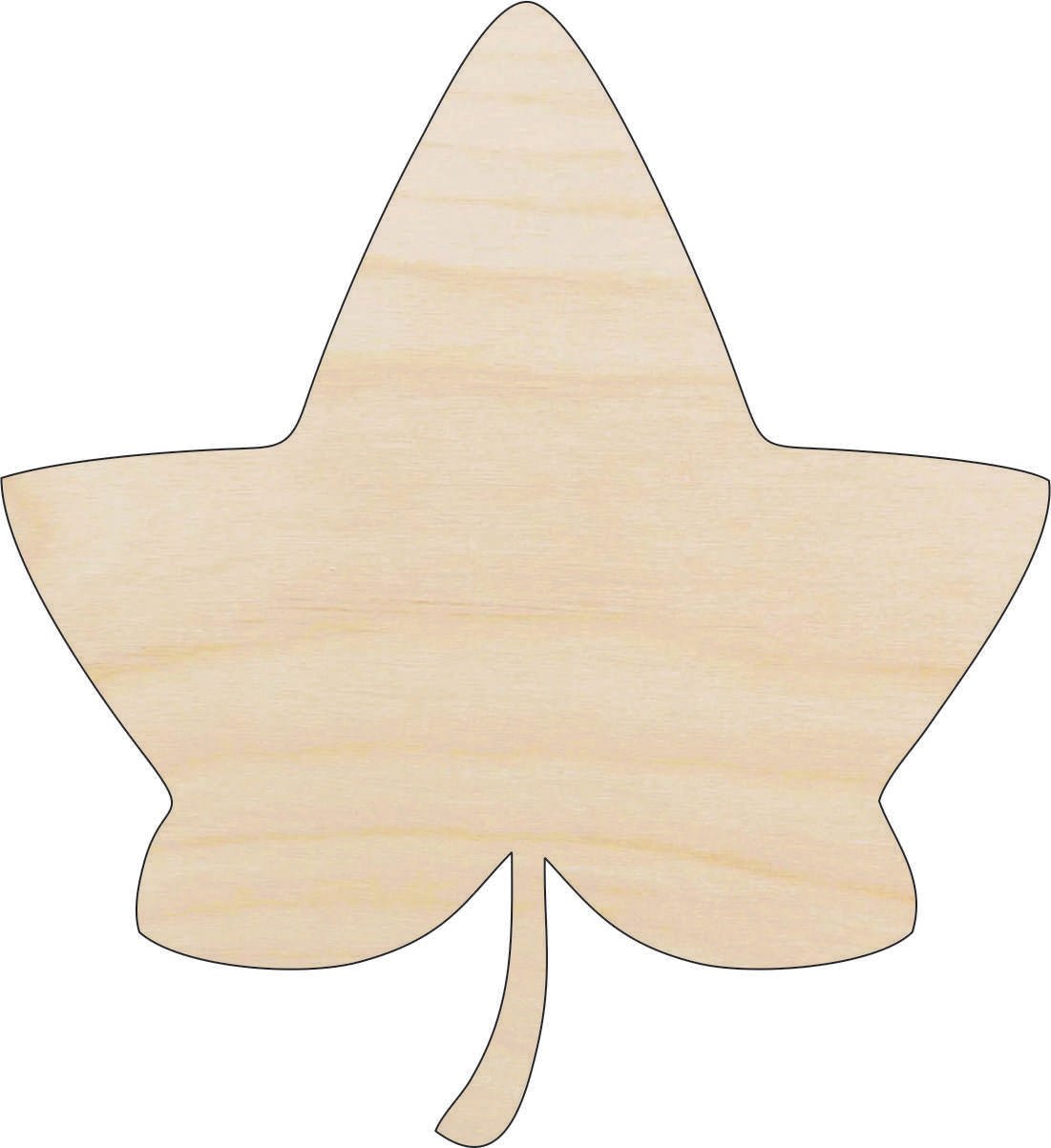 Leaf Wood Craft Shape - Laser Cut Baltic Birch Unfinished DIY Wood Art Supplies LEF37 - The Wood Shape Store