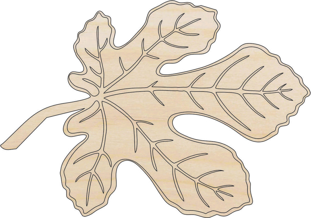 Leaf - Laser Cut Out Unfinished Wood Craft Shape LEF39