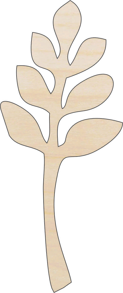 Leaf - Laser Cut Out Unfinished Wood Craft Shape LEF40 Leaf - Laser Cut Out Unfinished Wood Craft Shape LEF40