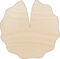 Lilly Pad Wood Craft Shape - Laser Cut Baltic Birch Unfinished DIY Wood Art Supplies LEF42 - The Wood Shape Store