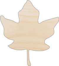 Leaf Wood Craft Shape - Laser Cut Baltic Birch Unfinished DIY Wood Art Supplies LEF45 - The Wood Shape Store