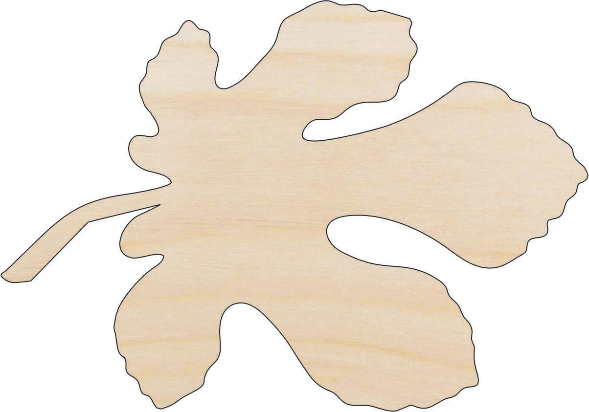 Leaf Wood Craft Shape - Laser Cut Baltic Birch Unfinished DIY Wood Art Supplies LEF47 - The Wood Shape Store
