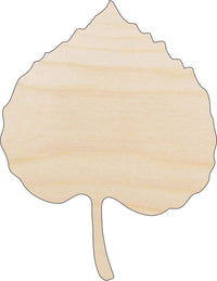 Leaf Wood Craft Shape - Laser Cut Baltic Birch Unfinished DIY Wood Art Supplies LEF6 - The Wood Shape Store