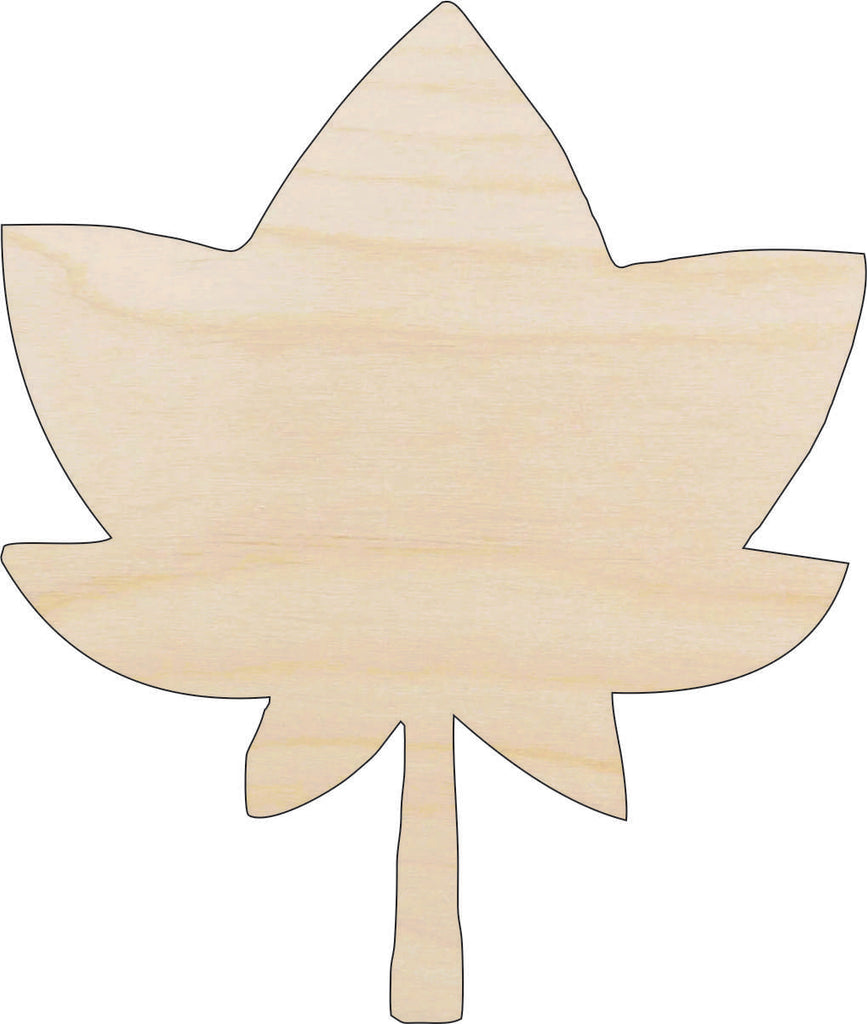 Leaf - Laser Cut Out Unfinished Wood Craft Shape LEF7