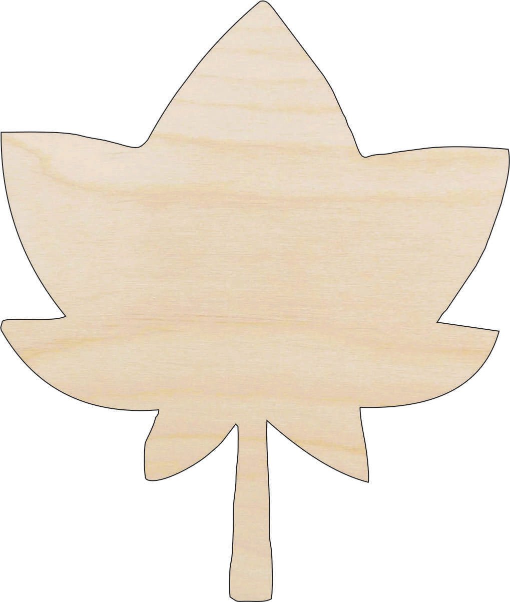 Leaf Wood Craft Shape - Laser Cut Baltic Birch Unfinished DIY Wood Art Supplies LEF7 - The Wood Shape Store