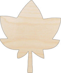 Leaf Wood Craft Shape - Laser Cut Baltic Birch Unfinished DIY Wood Art Supplies LEF7 - The Wood Shape Store