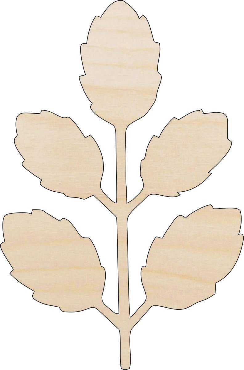 Leaf Wood Craft Shape - Laser Cut Baltic Birch Unfinished DIY Wood Art Supplies LEF9 - The Wood Shape Store