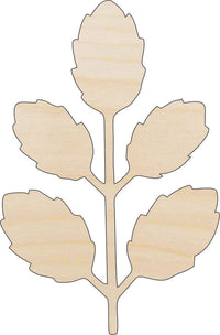 Leaf Wood Craft Shape - Laser Cut Baltic Birch Unfinished DIY Wood Art Supplies LEF9 - The Wood Shape Store
