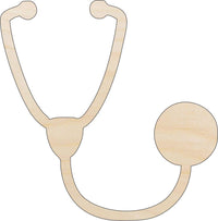 Stethoscope Wood Craft Shape - Laser Cut Baltic Birch Unfinished DIY Wood Art Supplies MED3 - The Wood Shape Store
