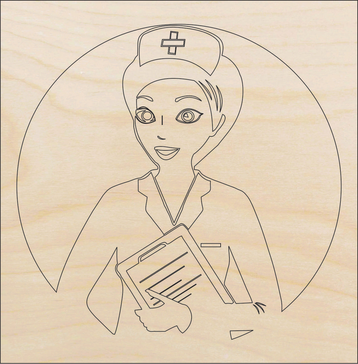 People Nurse - Laser Cut Out Unfinished Wood Craft Shape MED5 People Nurse - Laser Cut Out Unfinished Wood Craft Shape MED5