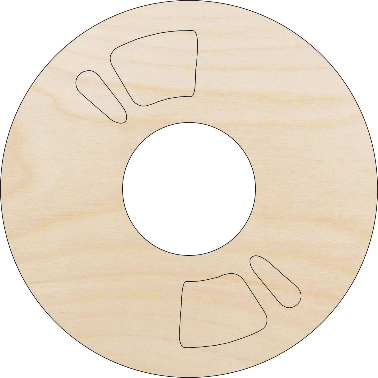 Record Wood Craft Shape - Laser Cut Baltic Birch Unfinished DIY Wood Art Supplies MSC11 - The Wood Shape Store