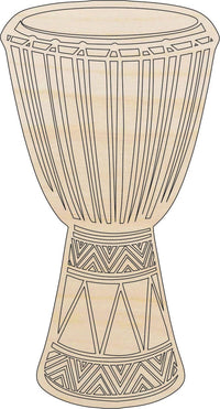 Drum Wood Craft Shape - Laser Cut Baltic Birch Unfinished DIY Wood Art Supplies MSC16 - The Wood Shape Store