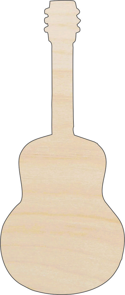 Music Guitar - Laser Cut Out Unfinished Wood Craft Shape MSC19