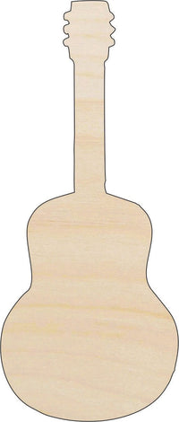 Guitar Wood Craft Shape - Laser Cut Baltic Birch Unfinished DIY Wood Art Supplies MSC19 - The Wood Shape Store