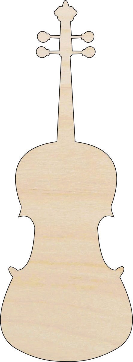 Guitar Wood Craft Shape - Laser Cut Baltic Birch Unfinished DIY Wood Art Supplies MSC21 - The Wood Shape Store