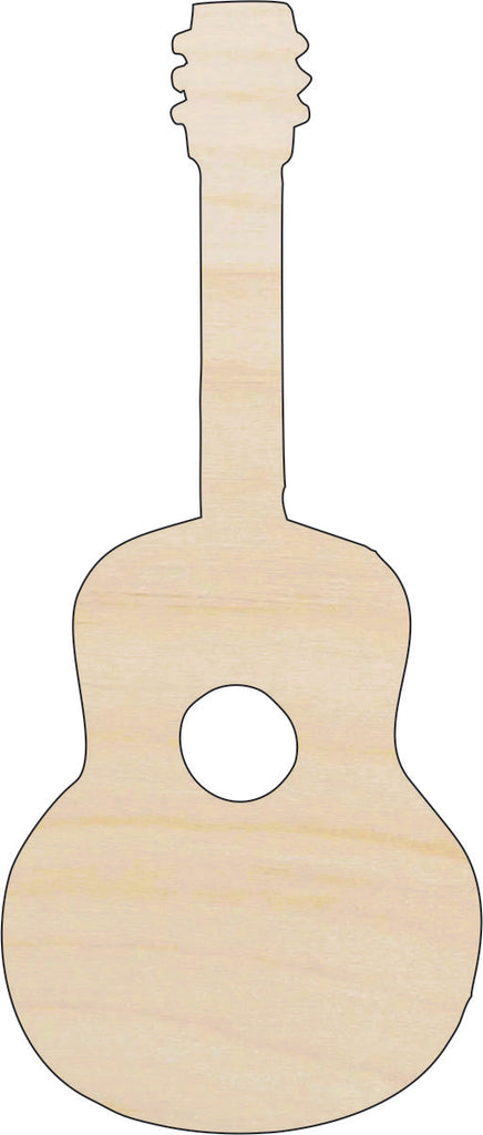 Music Guitar - Laser Cut Out Unfinished Wood Craft Shape MSC30