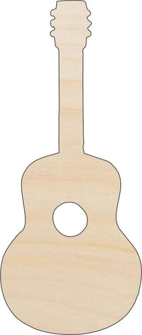 Guitar Wood Craft Shape - Laser Cut Baltic Birch Unfinished DIY Wood Art Supplies MSC30 - The Wood Shape Store