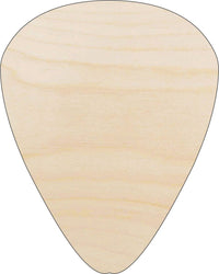 Guitar Pick Wood Craft Shape - Laser Cut Baltic Birch Unfinished DIY Wood Art Supplies MSC35 - The Wood Shape Store