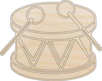 Drum Wood Craft Shape - Laser Cut Baltic Birch Unfinished DIY Wood Art Supplies MSC37 - The Wood Shape Store