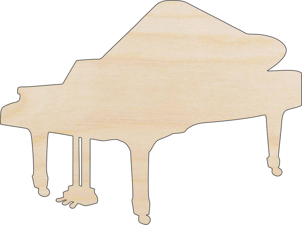Music Piano - Laser Cut Out Unfinished Wood Craft Shape MSC39