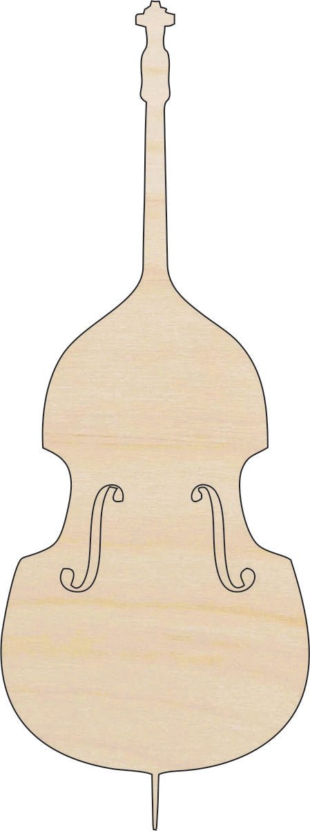 Violin Wood Craft Shape - Laser Cut Baltic Birch Unfinished DIY Wood Art Supplies MSC41 - The Wood Shape Store