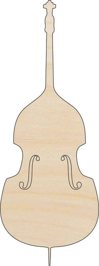Violin Wood Craft Shape - Laser Cut Baltic Birch Unfinished DIY Wood Art Supplies MSC41 - The Wood Shape Store