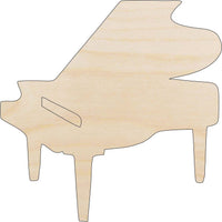 Piano Wood Craft Shape - Laser Cut Baltic Birch Unfinished DIY Wood Art Supplies MSC43 - The Wood Shape Store