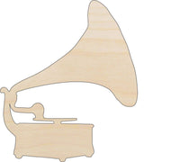 Phonograph Wood Craft Shape - Laser Cut Baltic Birch Unfinished DIY Wood Art Supplies MSC44 - The Wood Shape Store