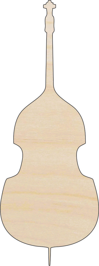 Music Cello - Laser Cut Out Unfinished Wood Craft Shape MSC45