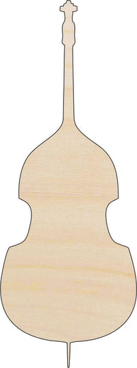 Cello Wood Craft Shape - Laser Cut Baltic Birch Unfinished DIY Wood Art Supplies MSC45 - The Wood Shape Store