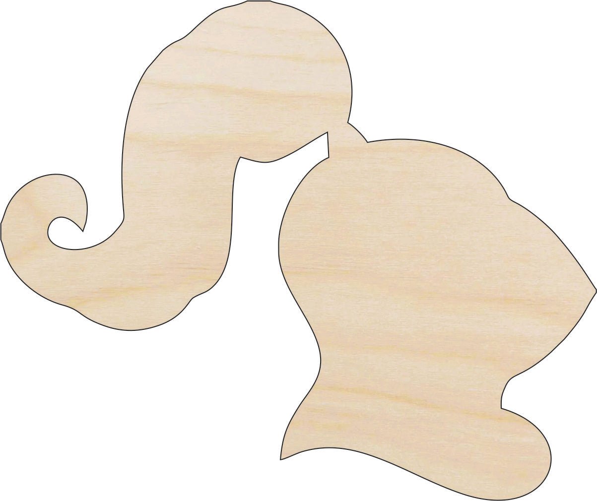Helmet Armor Wood Craft Shape - Laser Cut Baltic Birch Unfinished DIY Wood Art Supplies MSK13 - The Wood Shape Store