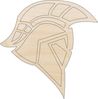 Helmet Armor Wood Craft Shape - Laser Cut Baltic Birch Unfinished DIY Wood Art Supplies MSK17 - The Wood Shape Store