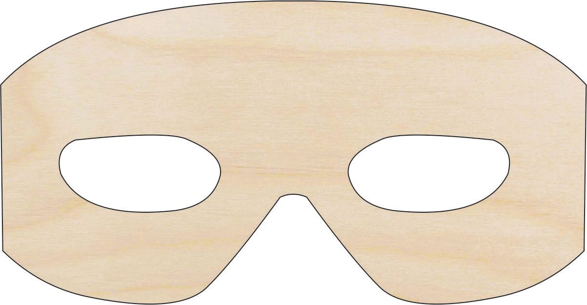 Mask Wood Craft Shape - Laser Cut Baltic Birch Unfinished DIY Wood Art Supplies MSK18 - The Wood Shape Store