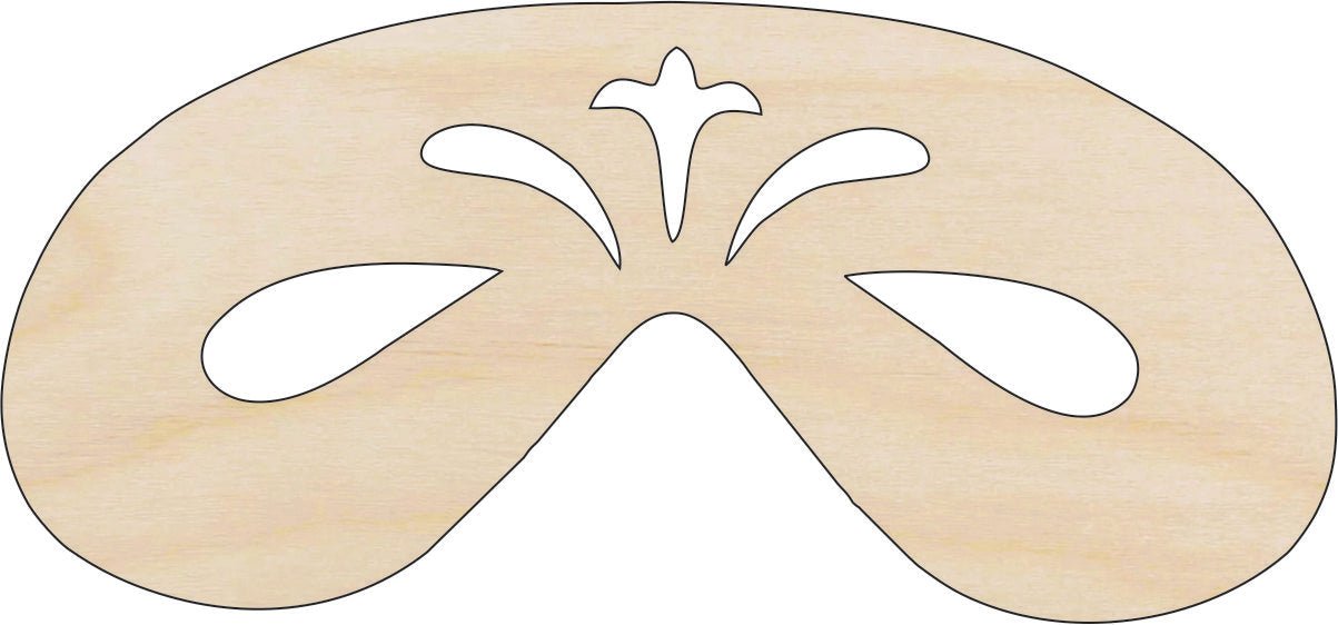 Mask Wood Craft Shape - Laser Cut Baltic Birch Unfinished DIY Wood Art Supplies MSK8 - The Wood Shape Store