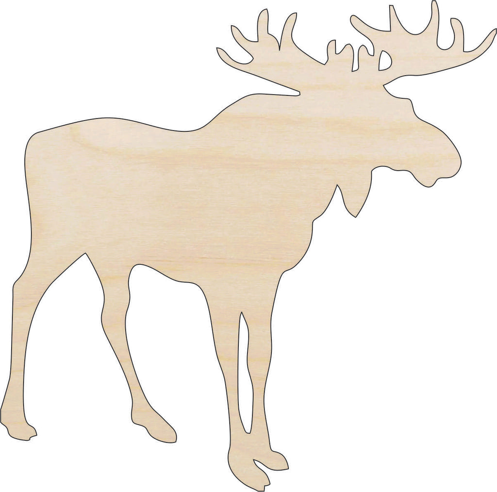 Moose - Laser Cut Out Unfinished Wood Craft Shape MUS17