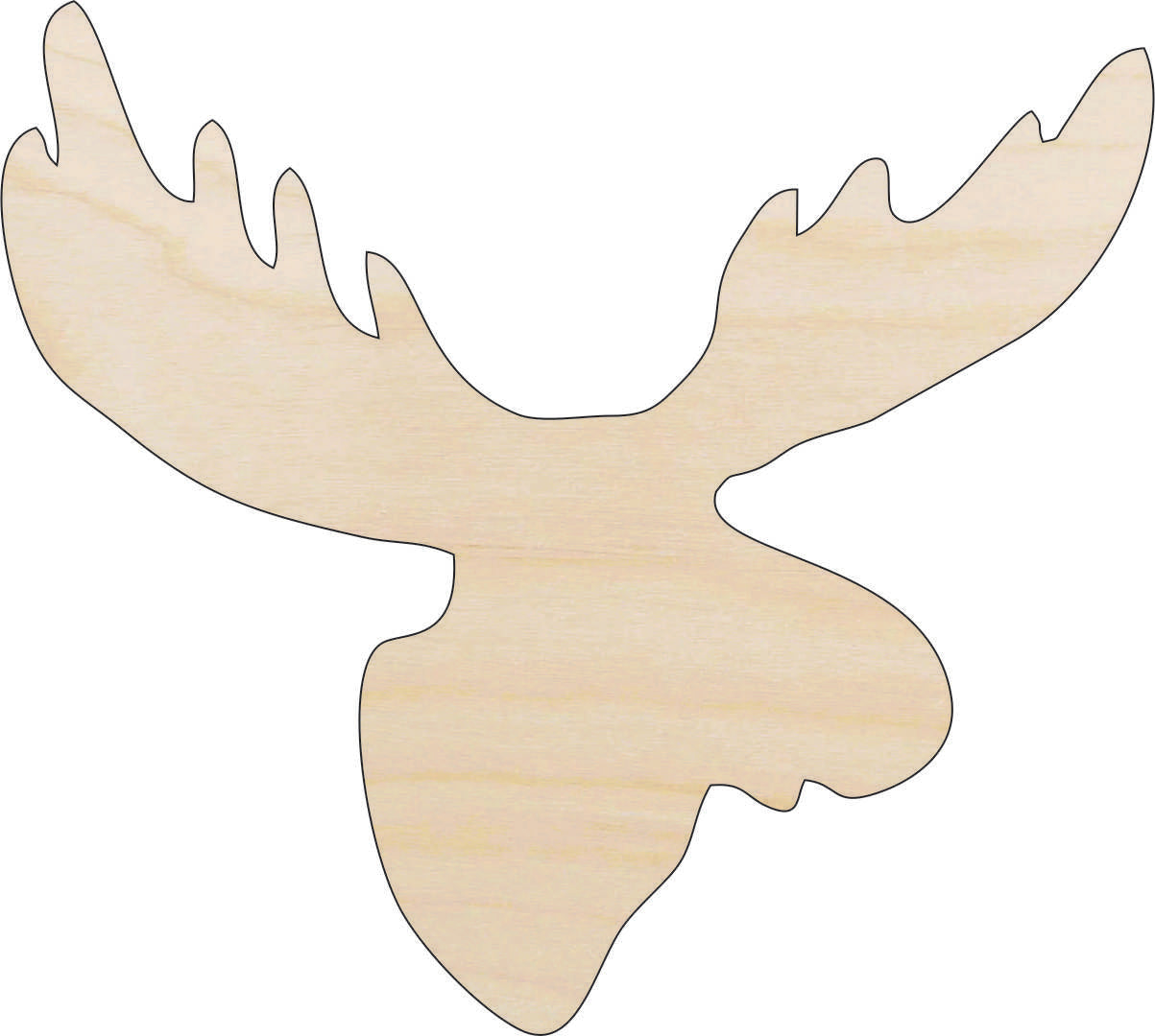 Moose - Laser Cut Out Unfinished Wood Craft Shape MUS24 Moose - Laser Cut Out Unfinished Wood Craft Shape MUS24