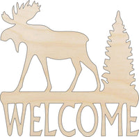 Moose Wood Craft Shape - Laser Cut Baltic Birch Unfinished DIY Wood Art Supplies MUS28 - The Wood Shape Store