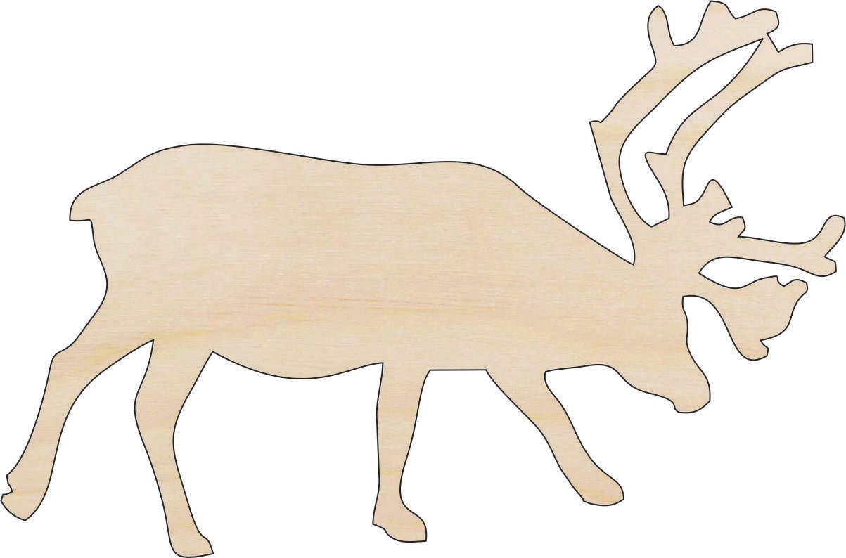 Moose Wood Craft Shape - Laser Cut Baltic Birch Unfinished DIY Wood Art Supplies MUS5 - The Wood Shape Store